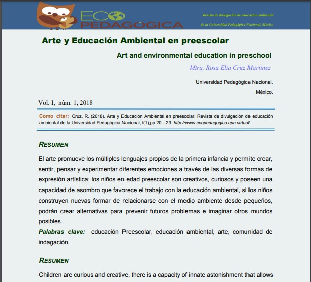 Arte y Educación Ambiental en preescolar