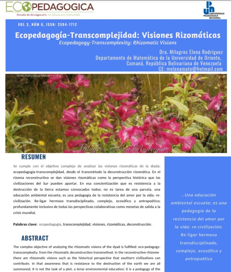 Ecopedagogía-Transcomplejidad: Visiones Rizomáticas