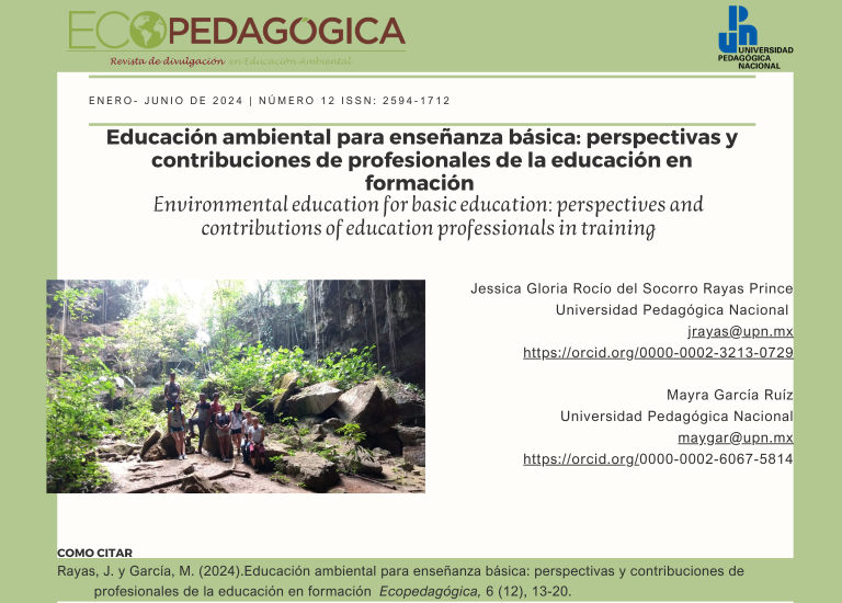 Educación ambiental para enseñanza básica: perspectivas y contribuciones de profesionales de la educación en formación