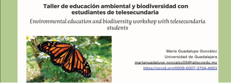Taller de educación ambiental y biodiversidad con estudiantes de telesecundaria